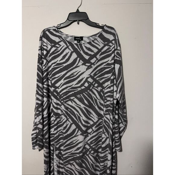 Modx Zebra Print Dress 3X - Picture 3 of 7